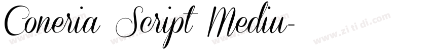 Coneria Script Mediu字体转换